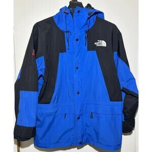 THE NORTH FACE Blue & Black Gore-Tex Mountain Jacket Coat Hooded Womens L